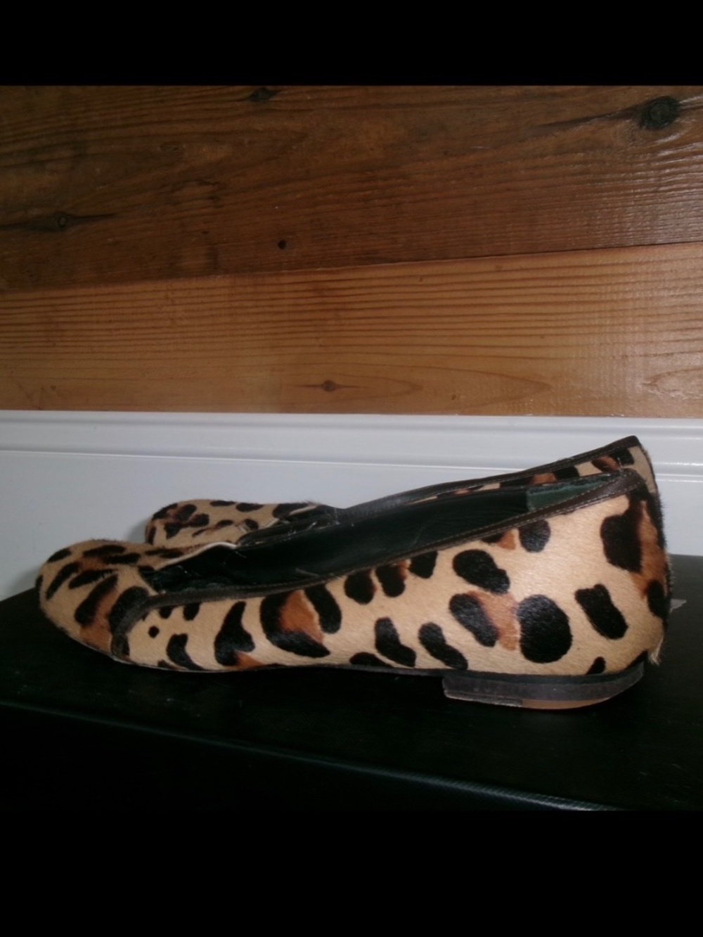 Vintage cheetah print flats size 37.5